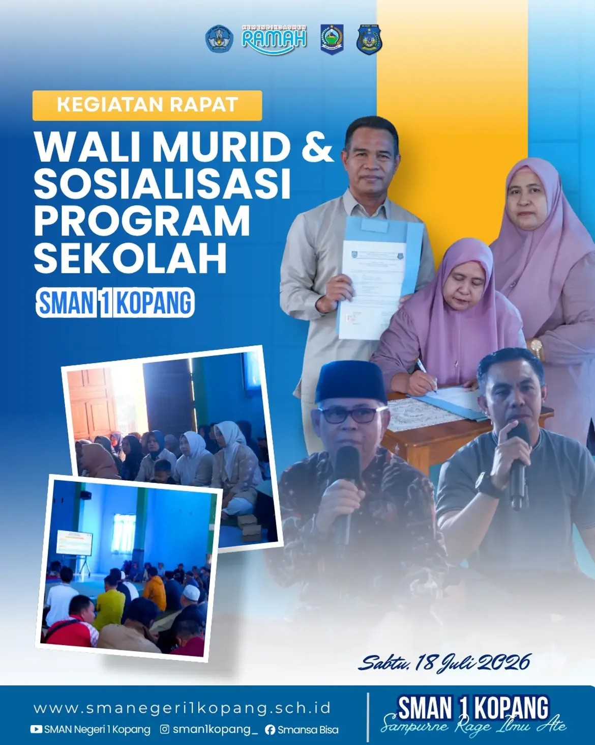 SMAN 1 Kopang Gelar Rapat Wali Murid dan Sosialisasi Program Sekolah Tahun 2026