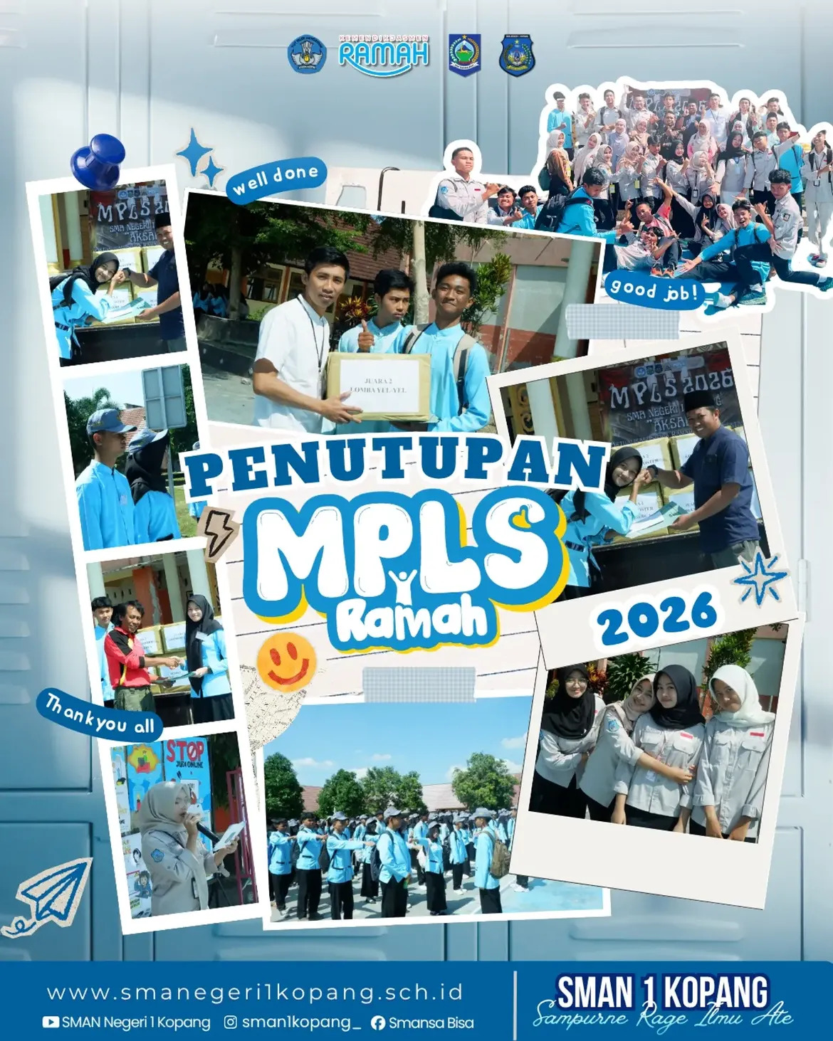 Penutupan MPLS Ramah SMAN 1 Kopang Tahun 2026 Berlangsung Sukses dan Meriah