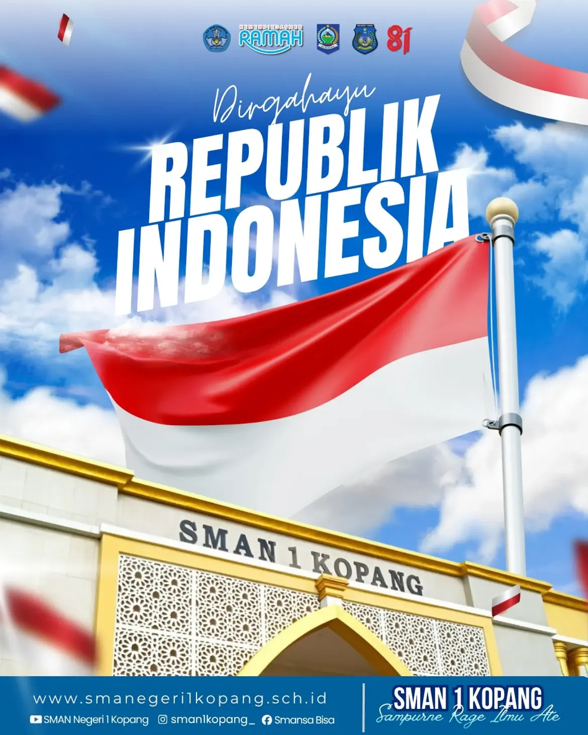 SMAN 1 Kopang Turut Memperingati Dirgahayu Republik Indonesia